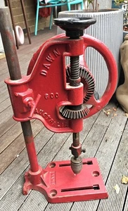 Vintage Dawn Hand Crank Drill Press 600 Australia Pick Up Ringwood East Melbourn - Picture 1 of 12