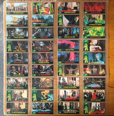 👽 MARS ATTACKS! 🛸 1996 Topps Widevision Trading Cards Base Set - Immagine 1 di 4