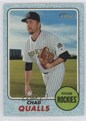 2017 Topps Heritage Blue Border /50 Chad Qualls #124 - Image 1 of 2