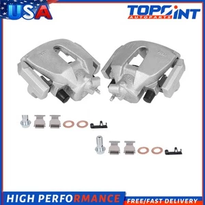 For Ford Focus 2004-2007 single piston Set of 2 Front Brake Calipers w/ Bracket - Picture 1 of 7