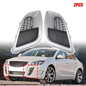 Pair Front Bumper Fog Light Lamp Cover Frame Bezel Fits Buick Regal GS 2012-17 - Foto 1 di 10