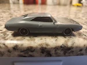 2016 1970 Dodge Charger Fast & Furious FF007 1:55 Diecast Car, Gray and Black - Picture 1 of 5