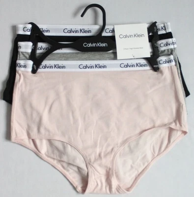 Calvin Klein Womens S 3-Pack High Waisted Brief Underwear QP2803O-033 Neutrals - Image 1 of 4