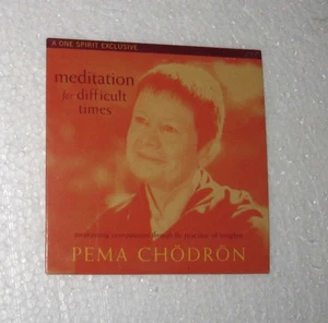 Pema Chodron Meditation for Difficult Times CD Audiobook in Sleeve Sounds True - Picture 1 of 2
