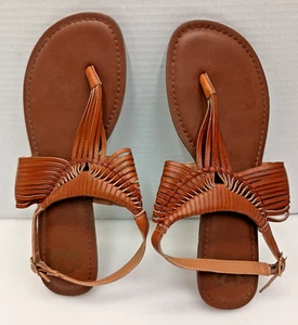 Fergalicious By Fergie Brown Braided Sandals Womens Sz 11 - Picture 1 of 3