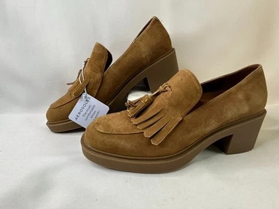 Aerosoles Damas Tostado Borlas Gruesas Apiladas Tacones de Bomba Talla 9.5 M Nuevo con Etiquetas Foto 1 de 4