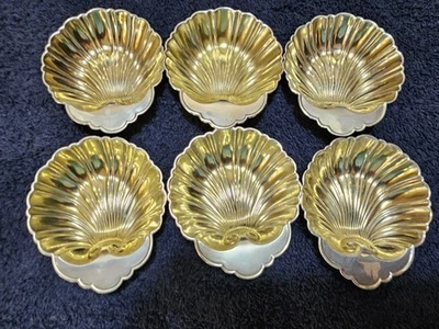 Juego de 6 platos Gorham de plata de ley #10A concha Bonbonniere 3,5" Foto 1 de 3