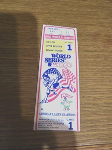 1980 World Series Ticket Stub Game 1 Philadelphia Phillies Royals Baseball - Picture 1 of 2