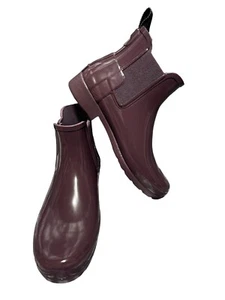 Hunter Womens Purple Classic Original Short Rain Boot Size 8 - Picture 1 of 7