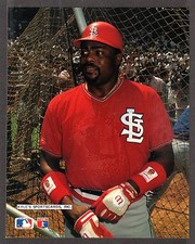 1990 BARRY COLLA  Pedro Guerrero  CARDINALS  UNSIGNED  8 x 10   PHOTO CARD #10