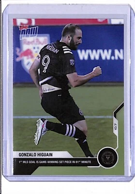 2020 TOPPS NOW MLS #33 GONZALO HIGUAIN - PRINT RUN 109 - 1ST MLS GOAL IS WINNER! - Image 1 of 2
