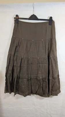 Warehouse Ladies Green Skirt - UK Size 10 - Image 1 of 4