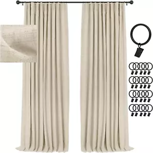 Thermal Sliding Door Curtains 100% Blackout Curtains for Bedroom, Sliding Glass - Picture 1 of 8