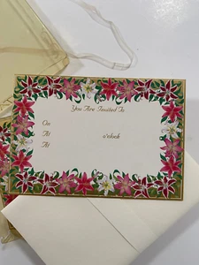 Vintage Caspari Einladungen 10er Set - Karten und Umschläge - Karen Fjord - Bild 1 von 3