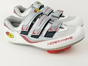 NORTHWAVE Men's White Cycling Shoes AirFlow System Carbon Reinforcement Size 41 - Picture 1 of 6