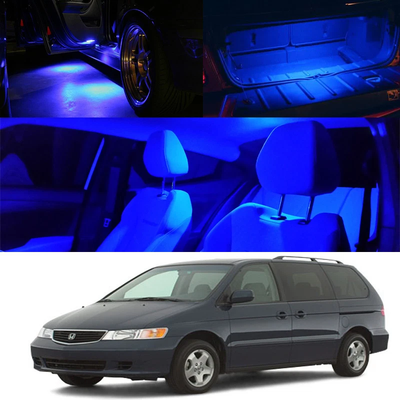Para Honda Odyssey 99-04 Interior AZUL Bombilla LED Paquete Completo Mapa Domo Placa de maletero Foto 1 de 1