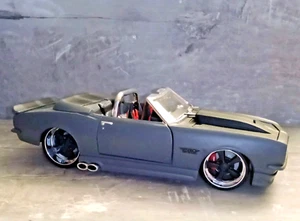 1968 Chevy Camaro Convertible Flat grau & schwarz 1:24 Diecast Pro Rodz by Maisto - Bild 1 von 11