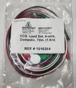 Respironics ECG Lead Set 4-Wire 72" Alice PDx 1016364 - Picture 1 of 1