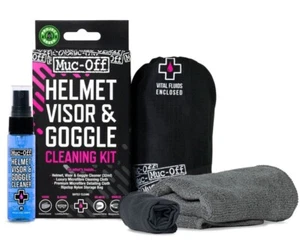 MUC OFF KIT PACK V2 VISOR PULIZIA VISIERA LENTI MOTO DETERGENTE PANNI - Picture 1 of 3