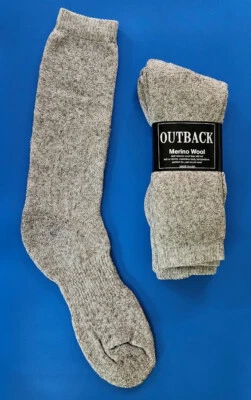 6 Pair Long Acrylic / Merino Wool Boot / Work Socks sock size 10-13 FREE SHIP - Image 1 of 4