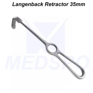 Dental Langenbeck Retractor L-Shaped 35mm Surgical Soft Tissue Retraction Tools - Picture 1 of 4