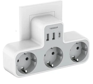 Ciabatta Con 3 Prese CA + 2 Prese USB + Tipo C - Foto 1 di 6