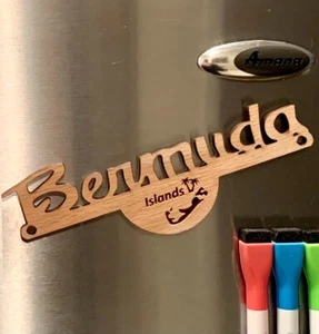 Imán de nevera artesanal de lujo de las Islas Bermudas, recuerdos para el hogar coleccionar - Imagen 1 de 4