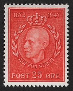 OPC 1947 Norway King Haakon VII Sc#291 Estampillada sin montar o nunca montada 33674 - Imagen 1 de 1
