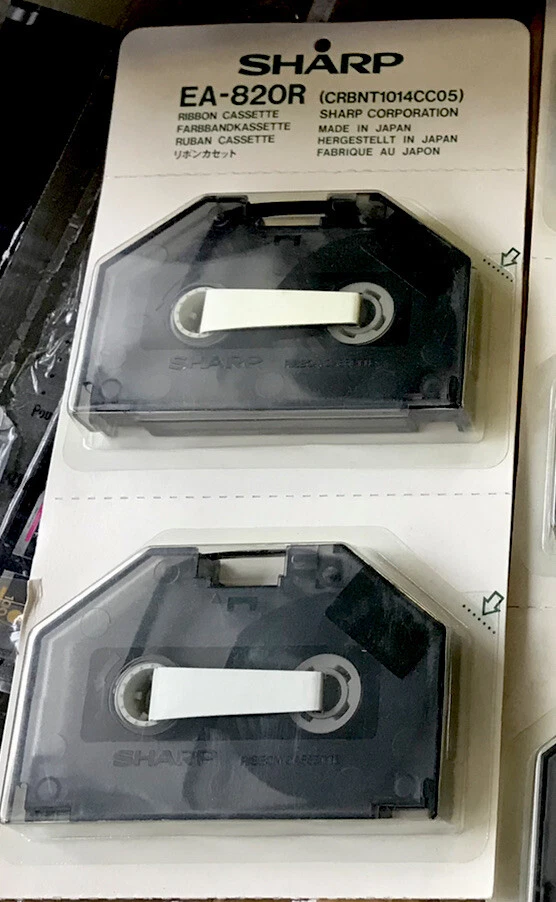 2 x Original Ribbon Sharp PA-1000 PA-1000H / BLACK EA-820R SC-PA1000 - Image 1 of 1