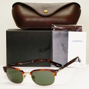 Persol Sonnenbrille 2015 braun Schildkrötengrün rechteckig Vintage 8139-S 24/31 52 mm - Bild 1 von 12