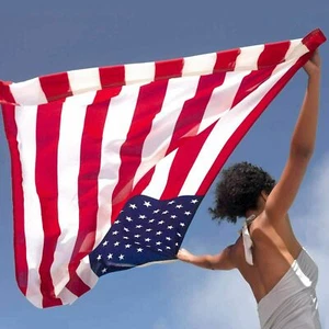 Finestra bandiera americana 4x6 piedi bandiera patriottica USA stelle occhielli decorazione giardino - Foto 1 di 13