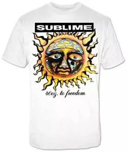 SUBLIME T-Shirt 40 Unzen To Freedom WEISS Neu L - Bild 1 von 3