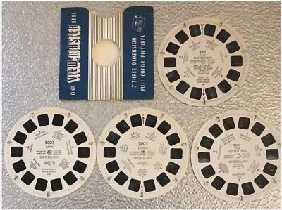 THE MATTERHORN,BERN,ZURICH,SUSTEN PASS,RARE VIEW MASTER 4 x REELS.2001,3,5,7.GC - Image 1 of 4