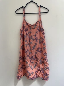 SO Kids Girls Allover Butterfly Print 100% Rayon Adjustable Tank Top Coral Small - Picture 1 of 5