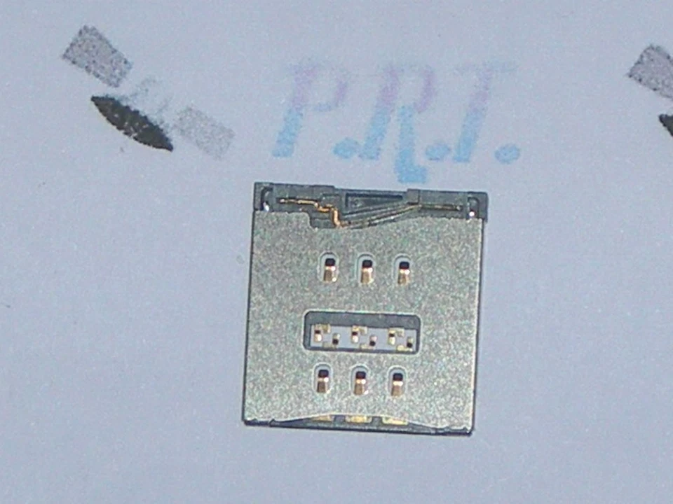  SUPPORTO LETTORE SIM CARD PER APPLE IPHONE 5 5G SLOT MEMORIA   - Immagine 1 di 1