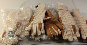 8 Paar Vintage, NEU , Leder / Baumwolle Handschuhe, 50 er Jahre - Bild 1 von 4