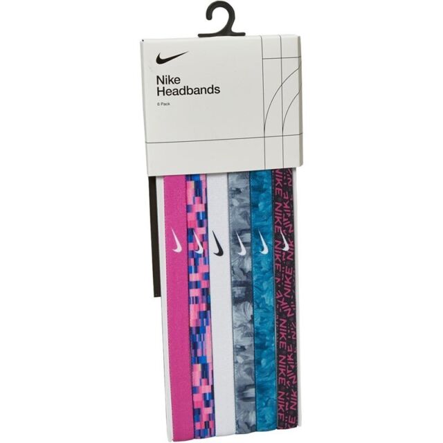 Cinta para el Pelo Nike Pack de 3 Elastic Hairbands VERDES Y ROSAS ::  ACCESORIOS :: CINTAS DEL PELO PARA ENTRENAMIENTOS INTENSIVOS