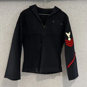 USA AMERICAN WW2 NAVY SHIP MECHANIC 1940s RADIOMAN BOAT SOLDIER JUMPER - Picture 1 of 16