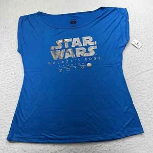 Disney Parks Women's Large Star Wars Galaxy's Edge Opening Day Graphic T Shirt - Picture 1 of 11