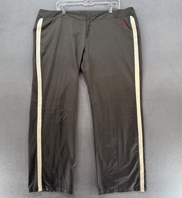 Pantalones de chándal Nike para hombre XXL gris baloncesto golf cremallera pierna rojo rayas Swoosh Foto 1 de 4