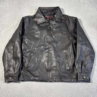 Кожаная женская куртка Hawke & Co Outfitter в стиле Детройт 18/20 искусственно состаренная коричневая - Изображение 1 из 4