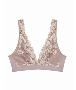 Wacoal Women's Instant Icon Bralette 810322 Cafe Au Lait Size M EUC - Picture 1 of 6