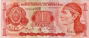 Billete Honduras 1 Lempira 1997 P79A - Imagen 1 de 2