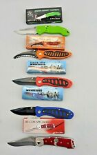 Lot of 5 New Tactical Folding Knives Frost Cutlery Clip Lock Back Free Shipping