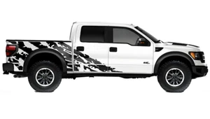 Calcomanías gráficas distorsionadas para auto a rayas para Ford Raptor F-150 - Imagen 1 de 5