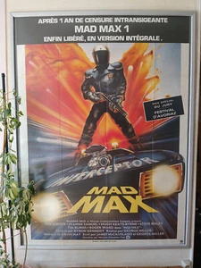 Affiche cinéma originale du film MAD MAX 1979 George Miller Mel Gibson 160x120cm - Photo 1/2