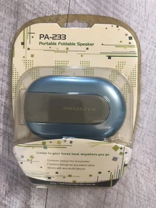 Wanstonic PA-233 Portable Foldable Pocket Speaker 3.5mm Jack Plug 22cm Cord NEW - Picture 1 of 2