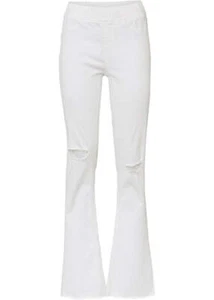 Schlang-Treggings aus Bio-Baumwolle Gr. 48 Weiß Damenhose Trapezhose Neu* - Bild 1 von 1