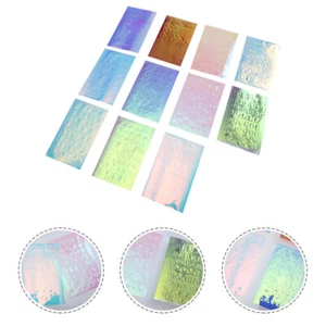 11 Pcs Reflective Mirror Effect Films Manicure Decoration - Picture 1 of 12