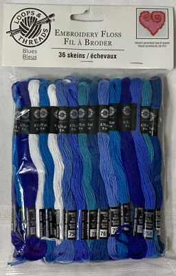 36 Skein Pack Embroidery Floss - Loops & Threads - each 8.75 - Tot. 315 Yds - Image 1 of 3
